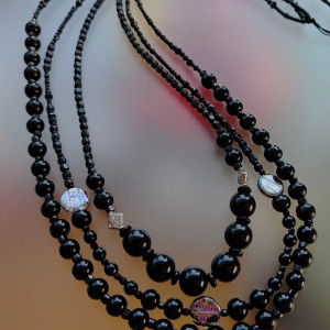 Naszyjnik Korale Czarne Onyx nasz25.16