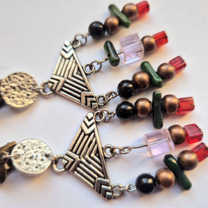 Klipsy orientalne kolorowe