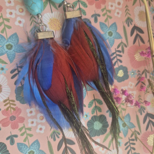 klipsy boho kolorowe