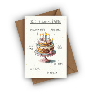 Kartka urodzinowa- Przepis na idealne życzenia
