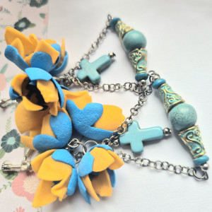 klipsy boho kolorowe