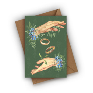 Kartka ślubna- Władcy pierścieni