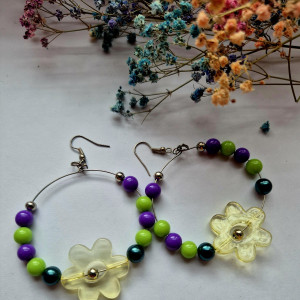 Kolczyki kwiaty lekkie