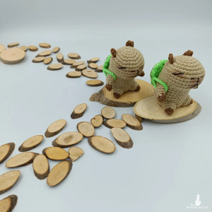 Szydełkowa kapibara - brelok