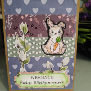 Ręcznie robiona kartka wielkanocna