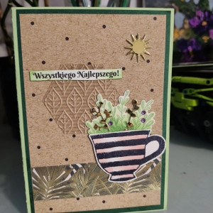 Ręcznie robiona kartka urodzinowa