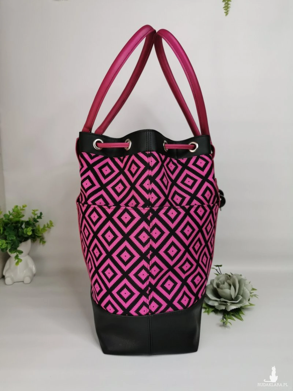 Duża torba damska bucket bag