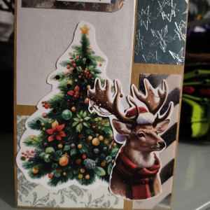 Ręcznie robiona kartka świąteczna – "Wesołych Świąt"