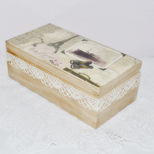 Szkatułka retro Paryż