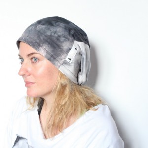 czapka damska męska unisex ręcznie farbowana