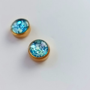 Niebieskie piękne kolczyki wiosenne kolczyki hit