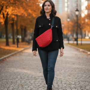 Torebka damska pikowana Hobo velvet T01-H001