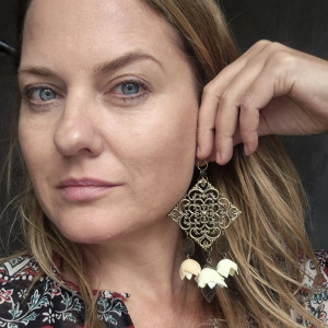 Kolczyki kwiaty herbaciane