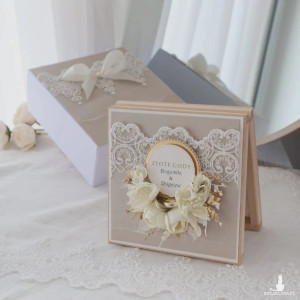 Kartka na Złote Gody z torebką