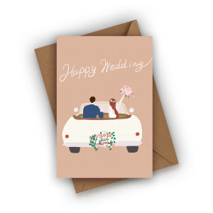 Kartka ślubna- Happy Wedding