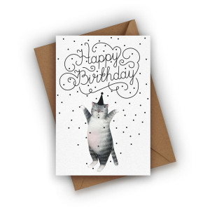 Kartka urodzinowa- Happy Birthday