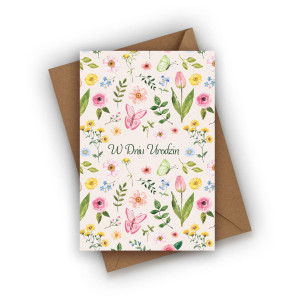 Kartka urodzinowa- W dniu urodzin