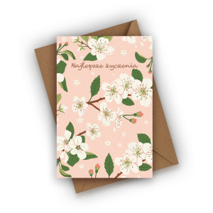 Kartka urodzinowa- Najlepsze życzenia