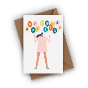 Kartka urodzinowa- Happy Birthday!