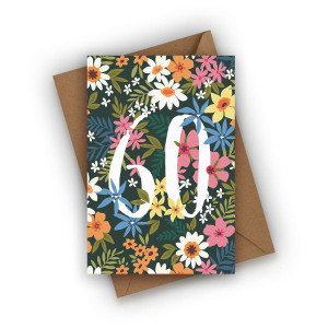 Kartka urodzinowa - 60 urodziny