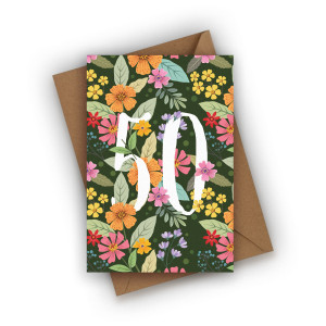 Kartka urodzinowa - 50 urodziny