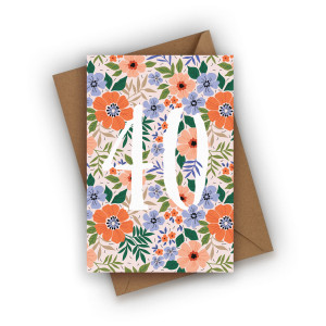 Kartka urodzinowa - 40 urodziny