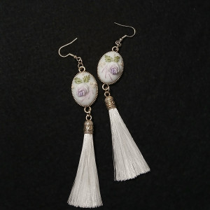 Ręcznie haftowane kolczyki  CAMARO