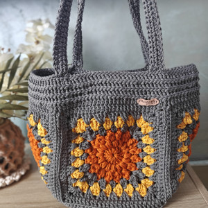 Torba na ramię ze sznurka poliestrowego