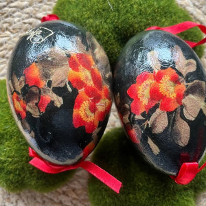 267,jajka-pisanki gęsie ,komplet w pudełku