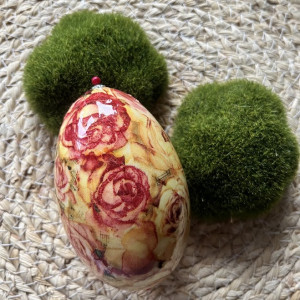 268, jajko,pisanka gęsia decoupage