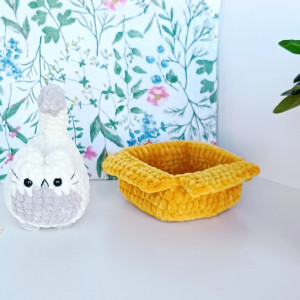 Szydełkowy mięciutki kotek