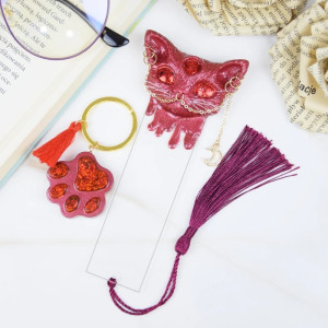 Komplet zakładka + brelok Kocia Harmonia 7