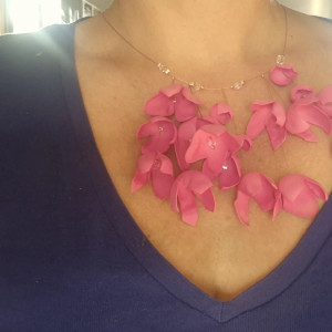 Naszyjnik boho kwiatowy