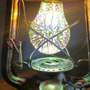 Lampka nocna, dekoracyjna, rękodzieło