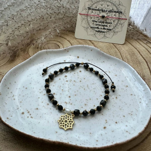 Bransoletka z czarnym turmalinem