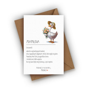 Kartka na Dzień Mamy- MAMUSIA