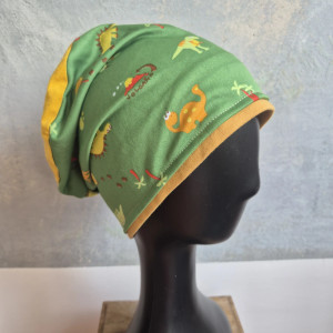 Czapka zielona na podszewce
