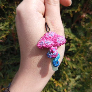 Naszyjnik magicznego drzewa z agatem, idealny na prezent, magia fantasy, fairycore, goblincore