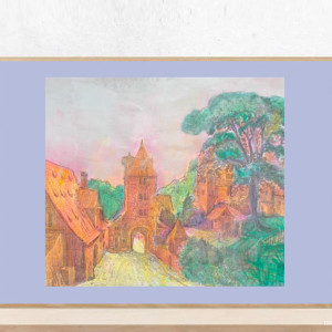 retro plakat A4, małe plakaty na ścianę, rustykalny obrazek 21x30, pejzaż plakat, krajobraz plakat, vintage plakaty A4, rustykalne dekoracje do domu, ozdoby w stylu retro, vintage posters a4