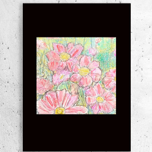 kwiatki plakat 21x30, retro plakat A4, boho plakaty z kwiatami, łąka obrazek A4, małe obrazy do domu, botaniczny obrazek na ścianę, rustykalne dekoracje, vintage posters a4, ogród plakat 21x3