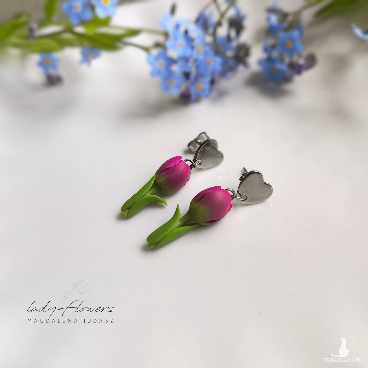 Kolczyki tulipanki