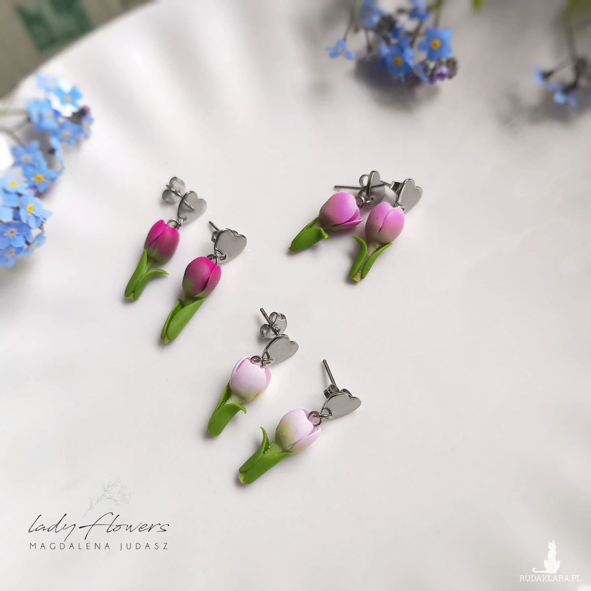 Kolczyki tulipanki