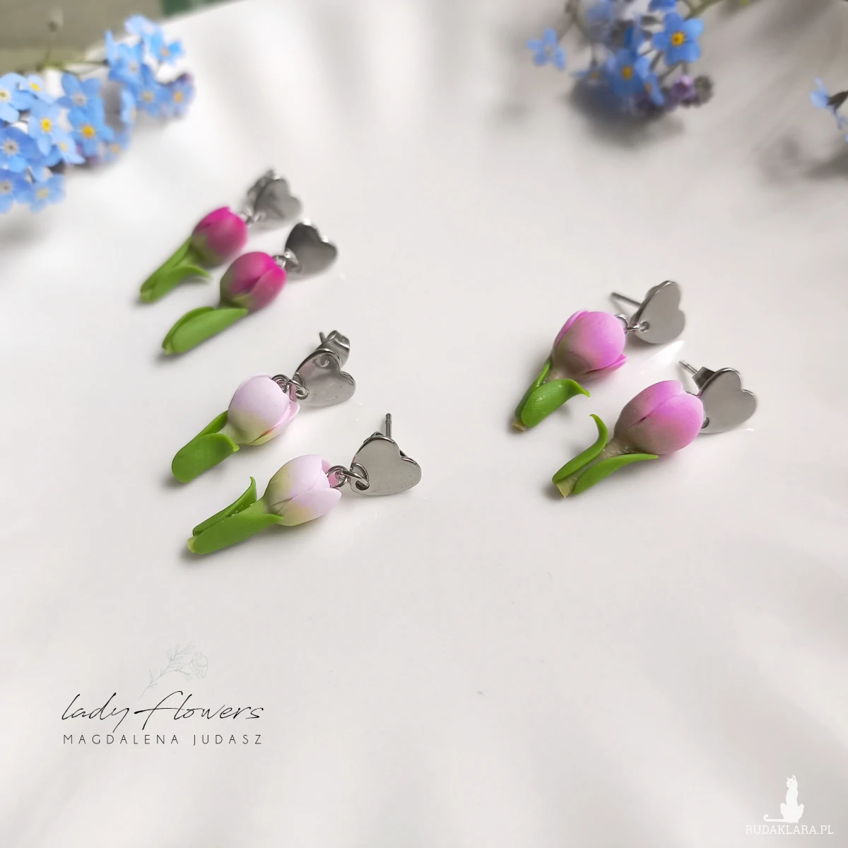 Kolczyki tulipanki
