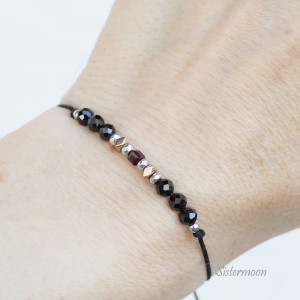 Bransoletka Ochrony i Siły Spinel i Granat