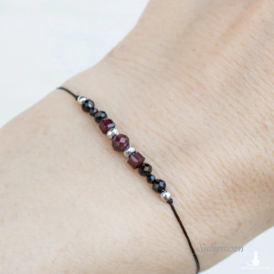 Bransoletka Ochronna Spinel i Granat