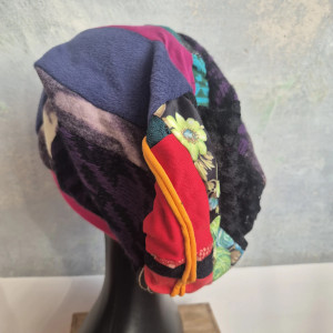 Czapka patchworkowa Smerfetka kolorowa