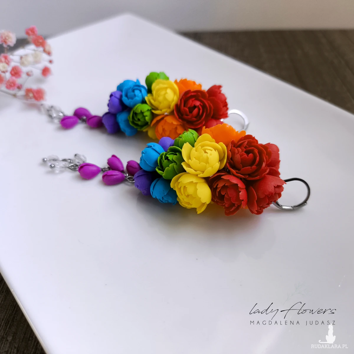 Kolczyki w kolorach tęczy