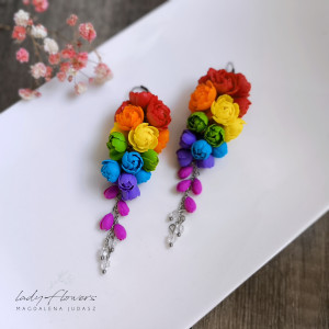 Kolczyki w kolorach tęczy
