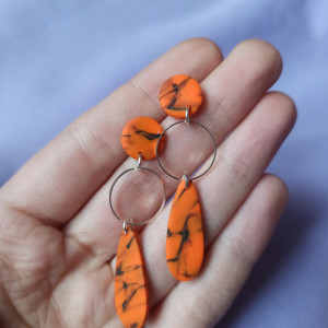 Kolczyki z gliny polimerowej