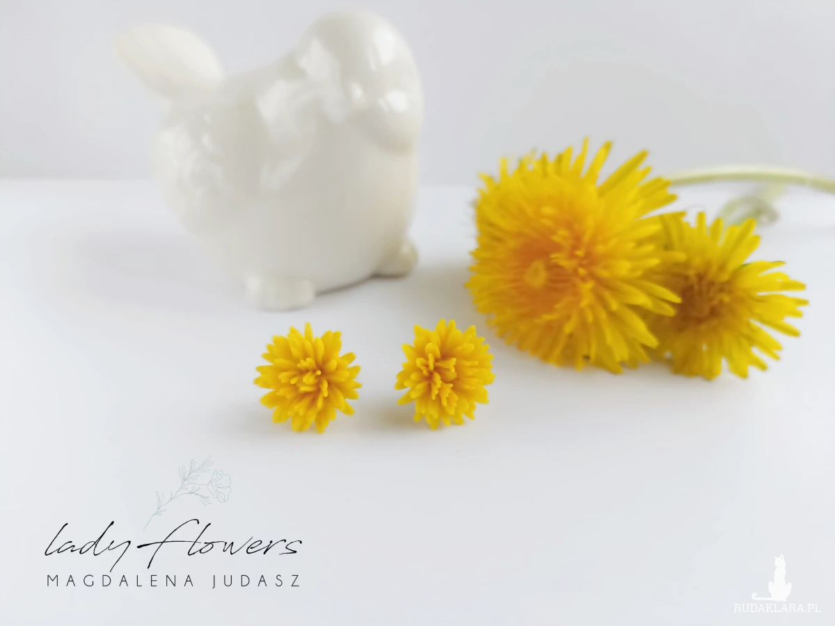 Kolczyki z mniszkami